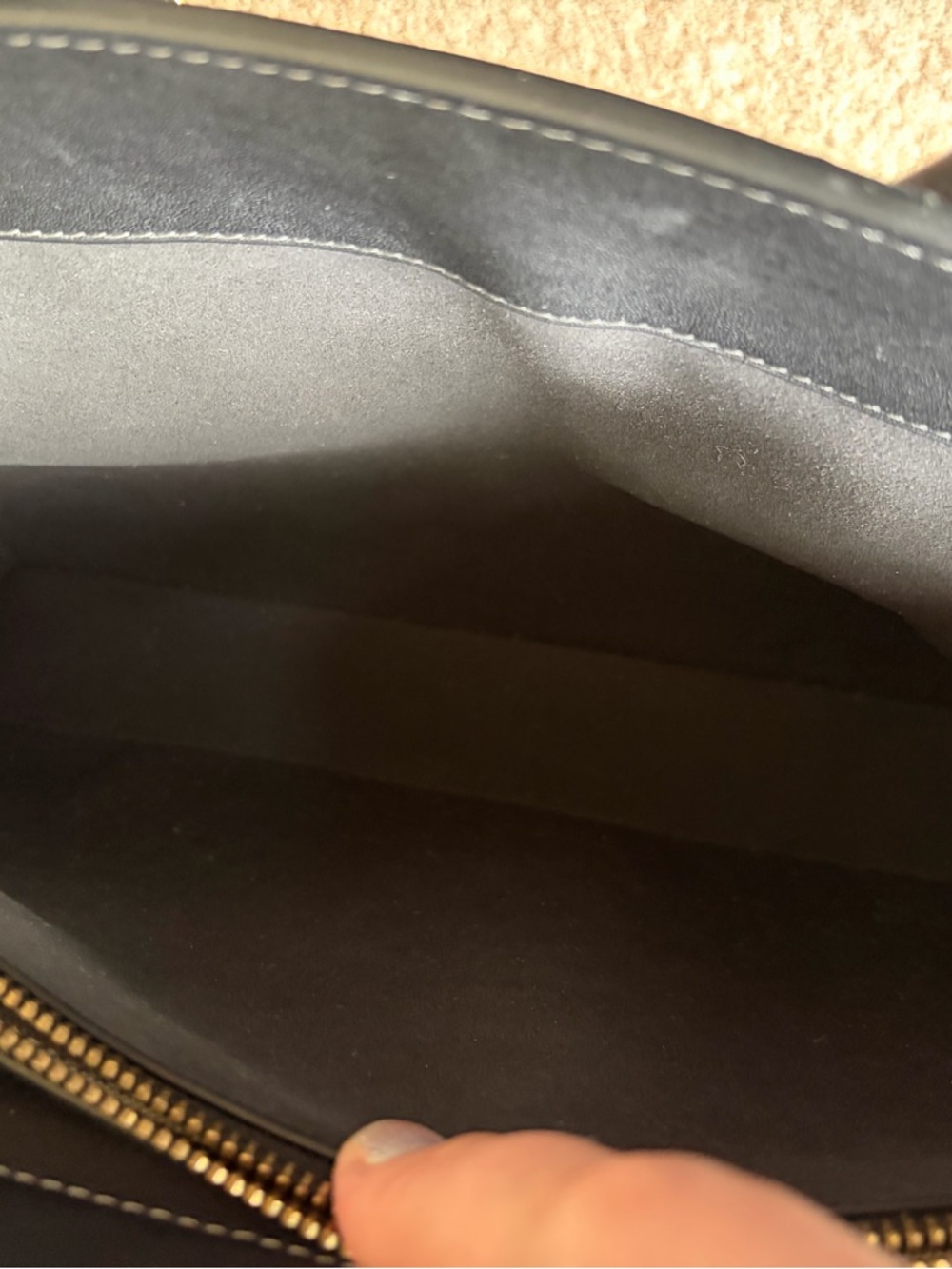 Coach Empire Carryall 35 Black Glovetanned Leather Brass Hardware Coach Charm - Picture 9 of 14